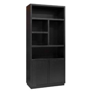 6502 BLACK - Display cabinet Oakura 2-doors (Black)
