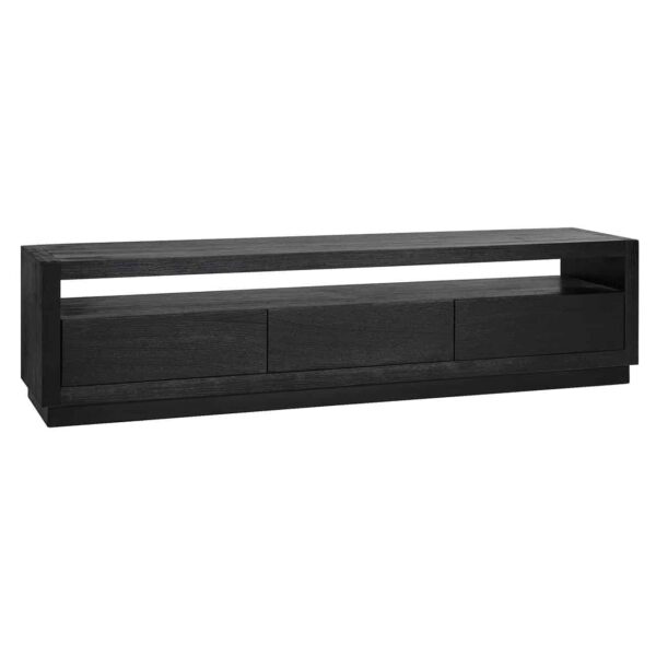 6503 BLACK - TV cabinet Oakura 3-drawers (Black)
