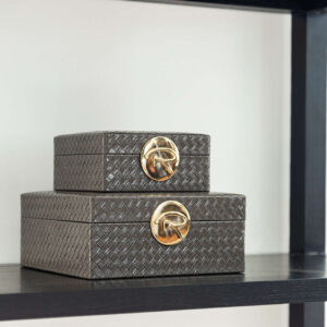 -JB-0047 - Jewellery box Rosaly small antracite (Antraciet)