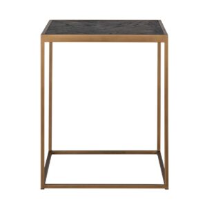 7372 - End table Blackbone brass (Black rustic)