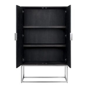 7427 - Cabinet Blackbone silver 2-doors (Black rustic)