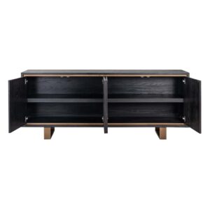 7481 - Sideboard Hunter 4-doors (Black rustic)