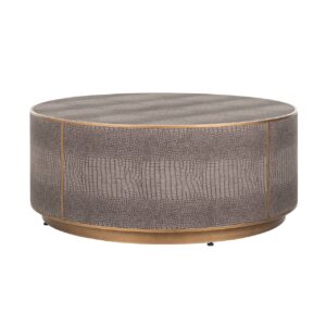 7532 - Coffee table Classio 100Ø  (Brushed Gold)