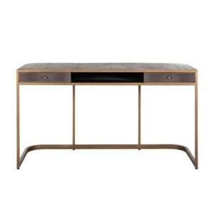 7535 - Desk Classio 2-drawers (Brushed Gold)