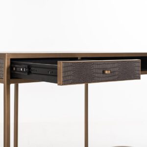 7535 - Desk Classio 2-drawers (Brushed Gold)