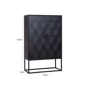 7540 - Cabinet Blax 2-doors (Black)