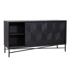 7545 - Sideboard Blax 2-slidingdoors (Black)