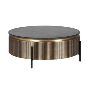 7574 - Coffee table Ironville 90Ø (Gold)