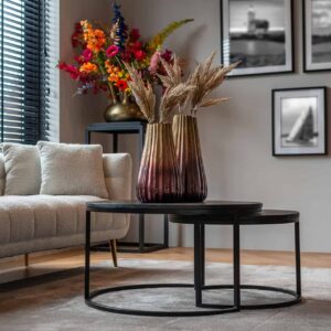 7591 - Coffee table Catana set of 2  (Black)