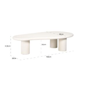 7654 - Coffee table Bloomstone 160x80