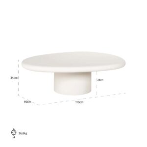 7655 - Coffee table Bloomstone 110x90