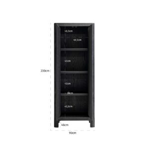 7732 - Cabinet Baccarat 2-doors (Dark coffee)