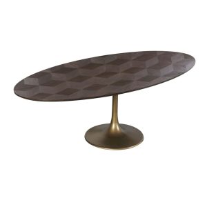 7748 - Dining table Luxor oval diamond 230 (Brown)