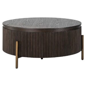 7752 - Coffee table Luxor 95Ø (Brown)