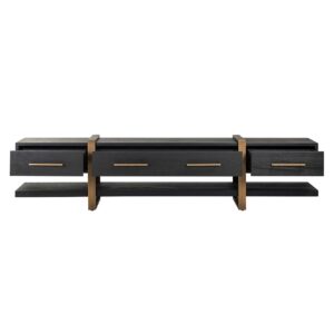 7803 - TV cabinet Cambon 3-drawers (Dark coffee)