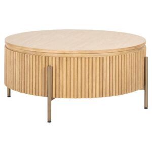 7863 - Coffee table Belfort 85Ø (Natural oak)