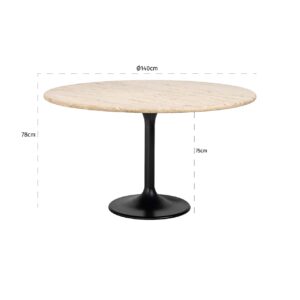 7921 - Dining table Hampton 140Ø