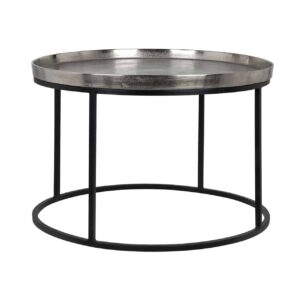 825028 - Coffee table Lyam 70Ø (Silver)