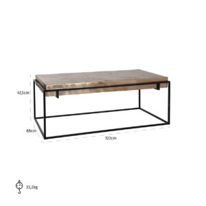 825036 - Coffee table Calloway  (Champagne gold)