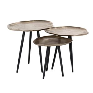 825059 - Coffee table Volenta set of 3  (Champagne gold)