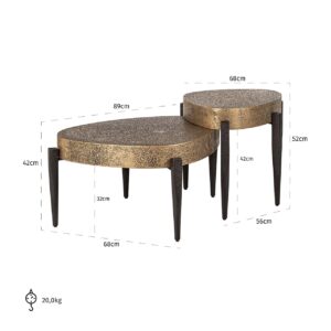 825068 - Coffee table Marquee set of 2