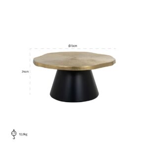 825155 - Coffee table Sassy (Brushed Gold)