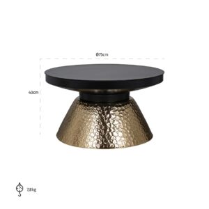 825163 - Coffee table Freddie (Black/gold)