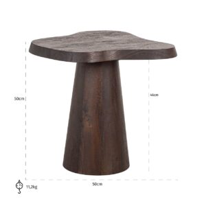 8553 - End table Odile (Dark brown)