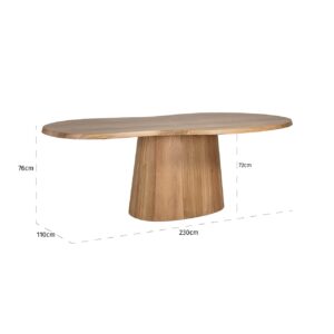 8562 - Dining table Riva 230 (Natural oak)