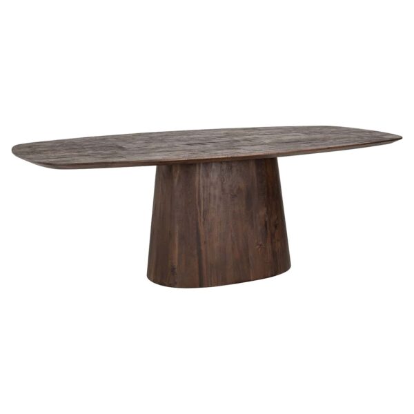 8564 - Dining table Alix danish oval 230 (Dark brown)