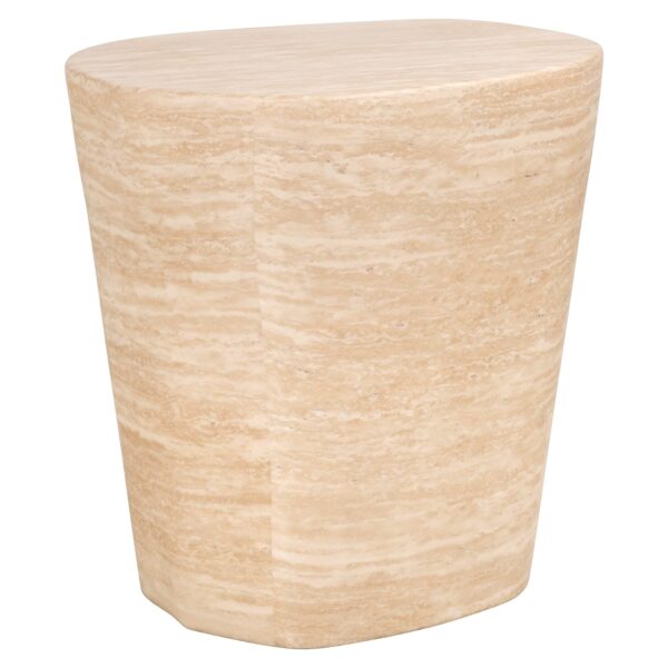 8677 - End table Fictus faux travertine (Beige)