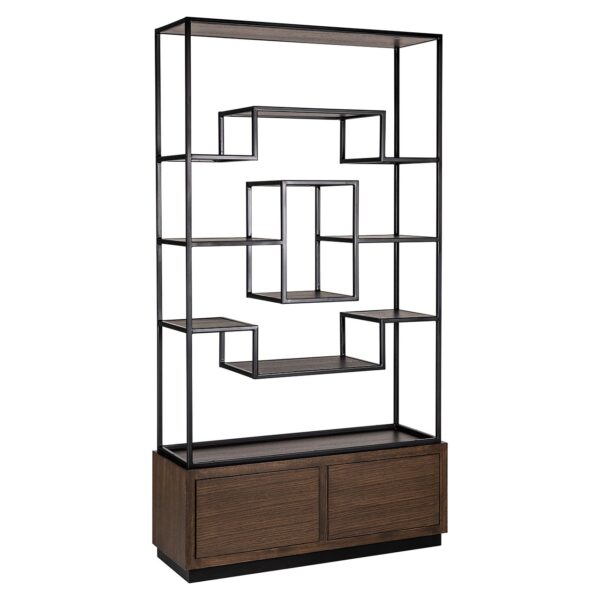 8812 BROWN - Display cabinet Bonvoy brown 2-drawers (Brown)