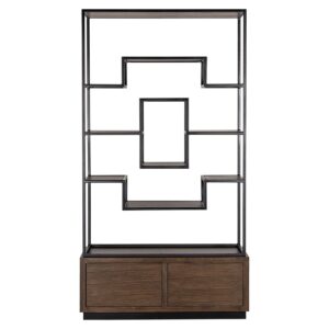 8812 BROWN - Display cabinet Bonvoy brown 2-drawers (Brown)