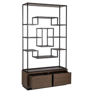 8812 BROWN - Display cabinet Bonvoy brown 2-drawers (Brown)