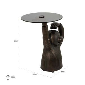 8863 - End table Ape (Bronze)