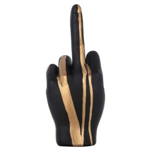 -AD-0043 - Decorative object hand digitus (Black/gold)