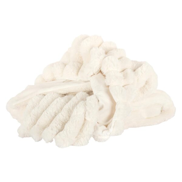 -BL-0002 - Furry blanket Amin (White)