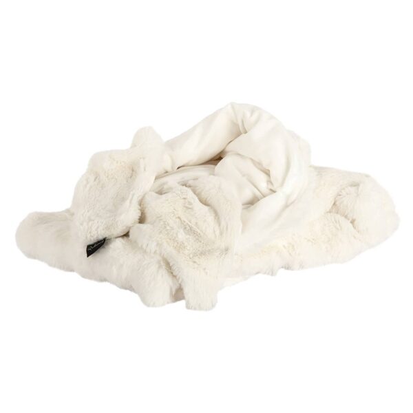 -BL-0003 - Furry blanket Nassim (White)