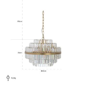 -HL-0138 - Chandelier Desire (Brushed Gold)