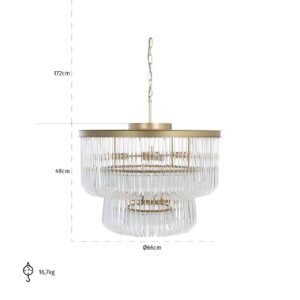 -HL-0139 - Chandelier Romy (Brushed Gold)