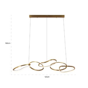 -HL-0147 - Chandelier Flyn (Brushed Gold)