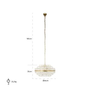 -HL-0150 - Chandelier Desire medium (Brushed Gold)