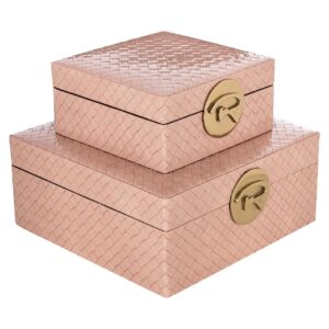 -JB-0045 - Jewellery box Rosaly small blush (Pink)