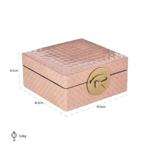 -JB-0045 - Jewellery box Rosaly small blush (Pink)