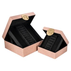 -JB-0045 - Jewellery box Rosaly small blush (Pink)