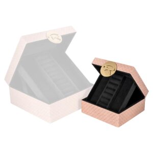 -JB-0045 - Jewellery box Rosaly small blush (Pink)