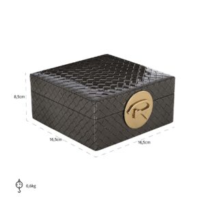 -JB-0047 - Jewellery box Rosaly small antracite (Antraciet)