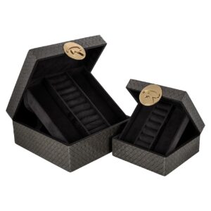 -JB-0047 - Jewellery box Rosaly small antracite (Antraciet)