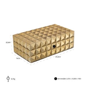 -JB-0049 - Storage box Rylee (Gold)