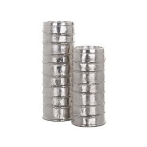 -KA-0172 - Candle holder Linde big (Silver)